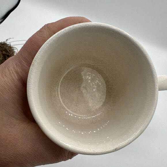 Lunastone Korea 1527 Fiesta Tea Cups Creamer Hand Painted Forest Flowers Lot 3 - Picture 5 of 15